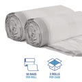 Trash Bags | Boardwalk BWK1DK100 13 Gallon 0.8 mil. Drawstring Kitchen Bags - White (50 Bags/Roll, 2 Rolls/Carton) image number 5