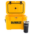 Coolers & Tumblers | Dewalt DXC1002B 10 Quart Roto-Molded Lunchbox Cooler/ 20 oz. Black Tumbler Combo image number 2