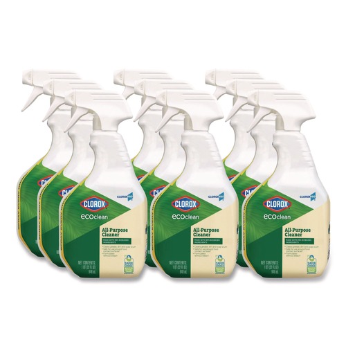 Office Jansan | Clorox 60276 Clorox Pro EcoClean 32 oz. Spray Bottle All-Purpose Cleaner - Unscented (9/Carton) image number 0