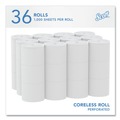 Toilet Paper | Scott 04007 Essential Coreless SRB Septic Safe 2-Ply Bathroom Tissue - White (36/Carton) image number 1