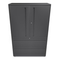  | HON H795LS.L.S Brigade 700 Series 42 in. x 18 in. x 64.25 in. Three-Shelf Enclosed Storage with Two File Drawers - Charcoal image number 1