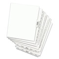 Office Jansan | Avery 01401 Avery Style Legal 26-Tab Side Tab A Preprinted Exhibit 11 in. x 8.5 in. Index Dividers - White (25/Pack) image number 1