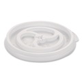 Food Trays, Containers, and Lids | WinCup 222078 Slotted Plastic Lids for 8 oz to 10 oz Hot Cups and Bowls - White (1000/Carton) image number 0