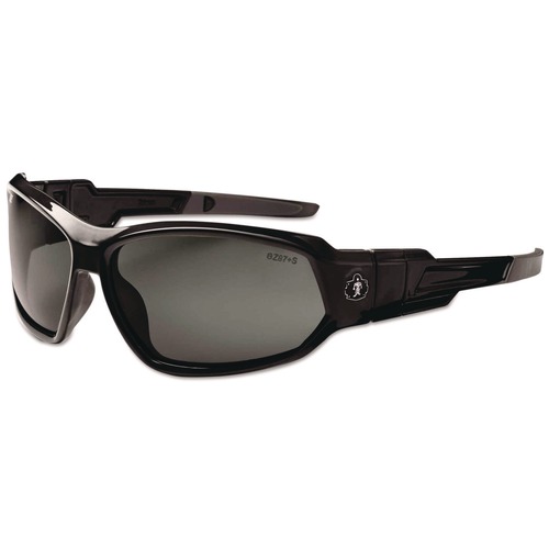 Safety Glasses | Ergodyne 56030 Skullerz Loki Nylon/Polycarb Safety Glasses/Goggles - Black Frame/Smoke Lens image number 0