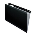  | Pendaflex 04153 1/5 BLA 1/5-Cut Tabs Colored Reinforced Hanging Legal Folders - Black (25/Box) image number 0