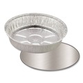 Office Jansan | Handi-Foil 2058L 8.25 in. Diameter Aluminum Foil Laminated Board Lids - Silver (500/Carton) image number 5