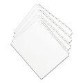 Office Jansan | Avery 01702 11 x 8.5 Allstate Style Preprinted Legal Exhibit Side 26 to 50 Tab Index Dividers - White (25-Pieces/Set) image number 1