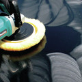  | Makita 743403-A 7 in. Hook and Loop Wool Polishing Bonnet image number 3