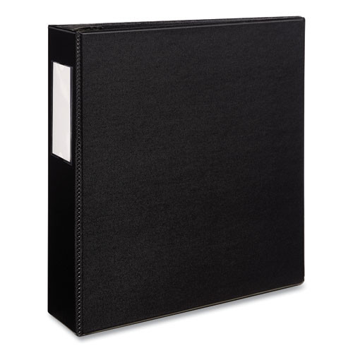 Office Jansan | Avery 08702 11 in. x 8.5 in. 3 Rings 3 in. Capacity Durable Non-View Binder with DuraHinge and EZD Rings - Black image number 0