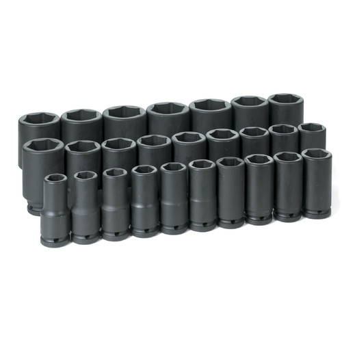 Sockets | Grey Pneumatic 8026MD 26-Piece 3/4 in. Drive 6-Point Metric Deep Impact Socket Set image number 0