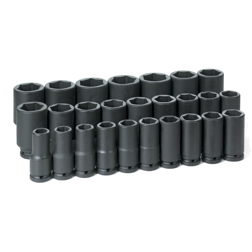 | Grey Pneumatic 8026MD 26-Piece 3/4 in. Drive 6-Point Metric Deep Impact Socket Set image number 0
