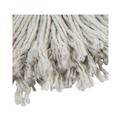 Cleaning & Janitorial Supplies | Boardwalk BWKCM02024S #24 Banded Cotton Mop Heads - White (12/Carton) image number 2