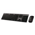 Office Electronics & Batteries | Adesso WKB-7300 WKB-7300 2.4 GHz Frequency 30 ft. Wireless Range Keyboard and Mouse - Gray/Black image number 1