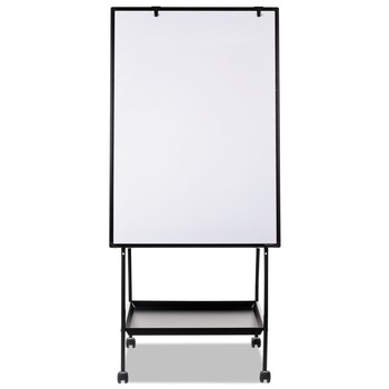 MasterVision 29-1/2 in. x 74.88 White Surface Black Metal Frame Creation Station Dry Erase Board