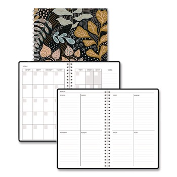 House of Doolittle Recycled Non-Dated Monthly/Weekly Fall Floral Planner - Multicolor Cover
