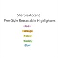 Highlighters | Sharpie 28175PP Chisel Tip Retractable Highlighters - Assorted Ink/Barrel Colors (1-Set) image number 3