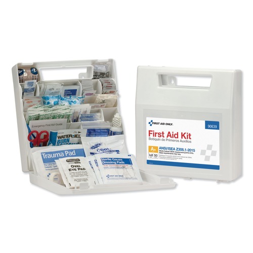 First Aid | First Aid Only 90639 ANSI Class Aplus First Aid Kit for 50 People with Plastic Case (1-Kit) image number 0