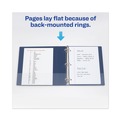 Office Jansan | Avery 79805 3 One Touch EZD Rings 1.5 in. Capacity 11 in. x 8.5 in. Heavy-Duty View Binder with DuraHinge - Navy Blue image number 9