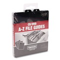 Bulk Savings Pricing 2 | Vaultz VZ01176 5 in. x 5.75 in. 1/3-Cut Top Tab A-Z CD File Guides - Black image number 0