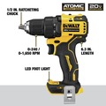 Combo Kits | Factory Reconditioned Dewalt DCK489D2R ATOMIC 20V MAX Brushless Lithium-Ion Cordless 4-Tool Combo Kit (2 Ah) image number 2