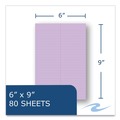 Notebooks & Pads | Roaring Spring 12264 6 in. x 9 in. Orchid 80-Sheets Gregg Rule EnviroShades Steno Pad - White Cover (24/Carton) image number 4