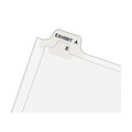 Office Jansan | Avery 11374 11 in. x 8.5 in. 27-Tab A to Z Avery Style Preprinted Legal Exhibit Side Tab Index Dividers - White (1-Set) image number 3