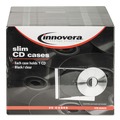  | Innovera IVR85825 CD/DVD Slim Jewel Cases - Clear/Black (25/Pack) image number 5