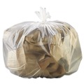 Trash Bags | Boardwalk Z6639HN GR1 33 Gallon 13 mic Perforated Roll High Density Can Liners - Natural (25 Bags/Roll, 10 Rolls/Carton) image number 3