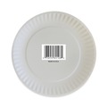 Bowls and Plates | AJM Packaging Corporation AJM CP9GOAWH 9 in. Coated Paper Plates - White (100/Pack, 12 Packs/Carton) image number 3