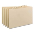 Office Jansan | Smead 50176 8.5 in. x 11 in. 1/5-Cut Top Tab Indexed A to Z File Guide Set - Manila (25/Set) image number 2