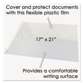 Office Jansan | Artistic SS1721 21 in. x 17 in. Second Sight Plastic Desk Protector with Hinged Protector - Clear image number 3