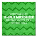 Cleaning & Janitorial Supplies | Rubbermaid Commercial FGQ62000GR00 16 in. x 16 in. Microfiber Reusable Cleaning Cloths - Green (12/Carton) image number 5