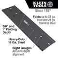 Klein Tools 86534 24 in. x 3 in. Metal Folding Tool for Duct Bending image number 3