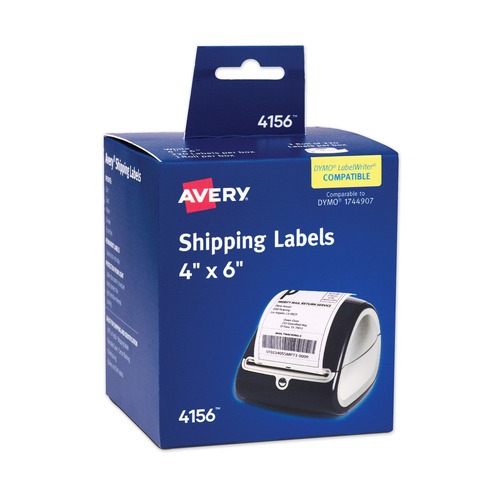 Office Jansan | Avery 04156 4 in. x 6 in. Multipurpose Thermal Labels - White (1-Box) image number 0