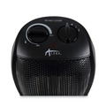 Portable Heaters | Alera ALEHECH09 1500 W 7.12 in. x 5.87 in. x 8.75 in. Ceramic Heater - Black image number 2