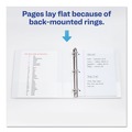 Office Jansan | Avery 09501 3 EZD Rings 2 in. Capacity 11 in. x 8.5 in. Durable View Binder with DuraHinge - White image number 8