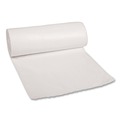 Trash Bags | Boardwalk H6036HWKR01 30 Gallon 0.6 mil 30 in. x 36 in. Perforated Roll Low-Density Waste Can Liners - White (25 Bags/Roll, 8 Rolls/Carton) image number 2