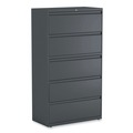  | Alera 25499 36 in. x 18.63 in. x 67.63 in. 5 Lateral File Drawer - Legal/Letter/A4/A5 Size - Charcoal image number 0