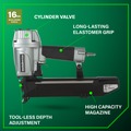 New Year New Savings! Save $25 off $150 | Metabo HPT N5024A2M 1 in. 16 ga. Wide Crown Stapler image number 3
