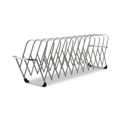 Office Jansan | LEE 14112 Flexifile 6 in. x 6.75 in. x 10.5 in. 12 Section Letter/Legal Size  Expandable Collator to Organizer - Silver image number 1
