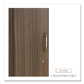 Office & Office Supplies | Alera VA621224WA 11.88 in. x 22.78 in. x 65 in. Valencia Series Wardrobe - Modern Walnut image number 6