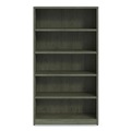 Office Filing Cabinets & Shelves | Alera AE1NNN-B36651 TOM 36 in. x 14 in. x 65 in. 5-Shelf Seville Bookcase - Walnut image number 1