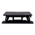  | Alera ALEAEWR1B AdativErgo 26-1/4 in. x 31 in. x 19-5/8 in. Two-Tier Sit Stand Lifting Workstation - Black image number 3