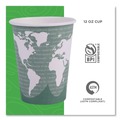 Cups and Lids | Eco-Products EP-BHC12-WAPK 12 oz. World Art Renewable and Compostable Hot Cups - Gray (50/Pack) image number 8