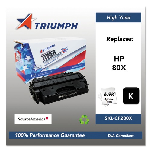 Ink & Toner | Triumph SKL-CF280X Remanufactured CF280X (80X) 6,900 Page-Yield High-Yield Toner - Black image number 0