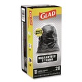 Cleaning & Janitorial Supplies | Glad 78966 30 in. x 33 in. 1.05 mil 30 Gallon Three-Ply Drawstring Trash Bags - Black/Large (28/Box) image number 2