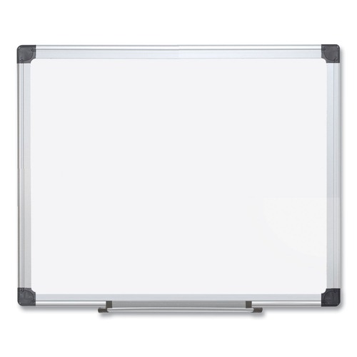  | MasterVision CR1501170MV 48 in. x 96 in. Silver Aluminum Frame Porcelain Value Dry Erase Board White Surface image number 0