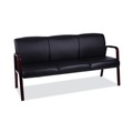  | Alera ALERL2319M Reception Lounge WL Series 65.13 in. x 26.13 in. x 33 in. 3-Seat Sofa - Black image number 0