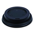 Cups and Lids | Boardwalk BWKHOTBL8 Plastic Hot Cup Lids for 8 oz. Hot Cups - Black (1000/Carton) image number 4
