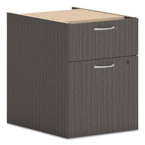 Office Filing Cabinets & Shelves | HON HLPLPHBF.LSL1 15 in. x 20 in. x 20 in. 2-Drawers Left or Right Mod Hanging Pedestal - Slate Teak image number 0